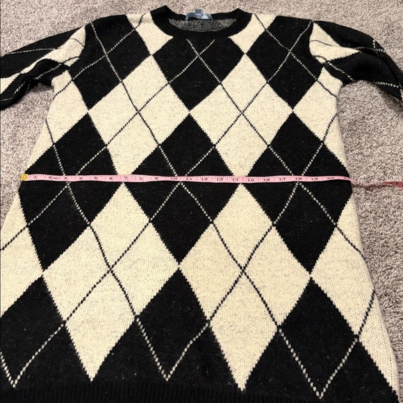 EUC Courtney Grow x Antonio Melani Cleo Argyle Sweater Dress S - Picture 8 of 10